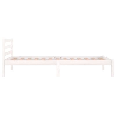 vidaXL Bed Frame without Mattress Solid Wood Pine 90x200cm White, white vidaXL Bed Frame without Mattress Solid Wood Pine 90x200cm White