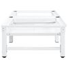 vidaXL Washing and Drying Machine Pedestal with Pull-out Shelves White