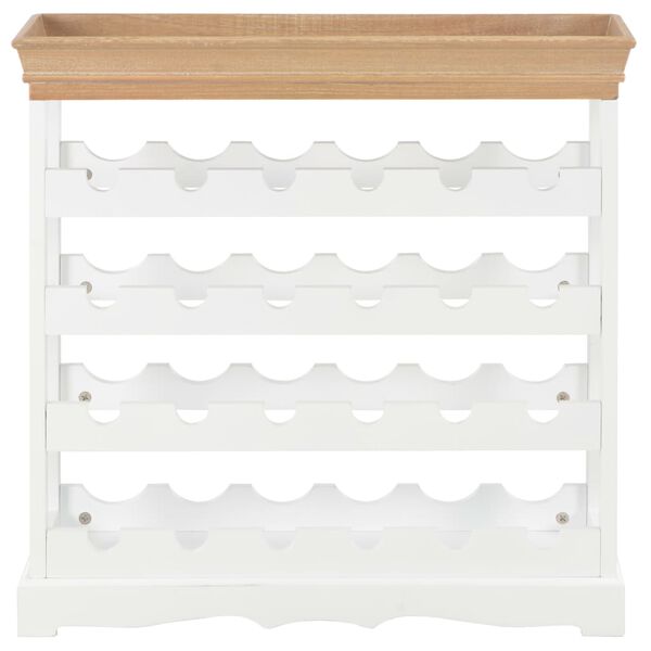 vidaXL Wine Cabinet White 70x22.5x70.5 cm MDF