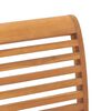 vidaXL Stacking Dining Chairs 2 pcs Solid Teak