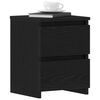 vidaXL Bedside Cabinets 2 pcs Black 30x30x40 cm Engineered Wood