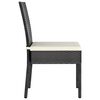 vidaXL 7 Piece Garden Dining Set Poly Rattan Black