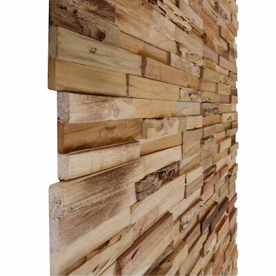 vidaXL Wall Cladding Panels 10 pcs 1.03 m² Recycled Teak Wood, natural vidaXL Wall Cladding Panels 10 pcs 1.03 m² Recycled Teak Wood