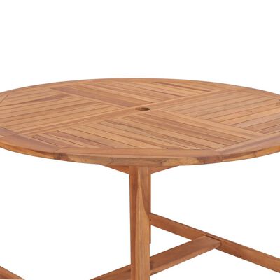 vidaXL Garden Dining Table Ø110x75 cm Solid Wood Teak,  vidaXL Garden Dining Table Ø110x75 cm Solid Wood Teak