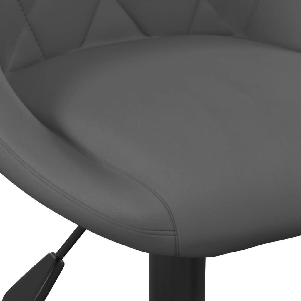 vidaXL Bar Stools 2 pcs Dark Grey Velvet