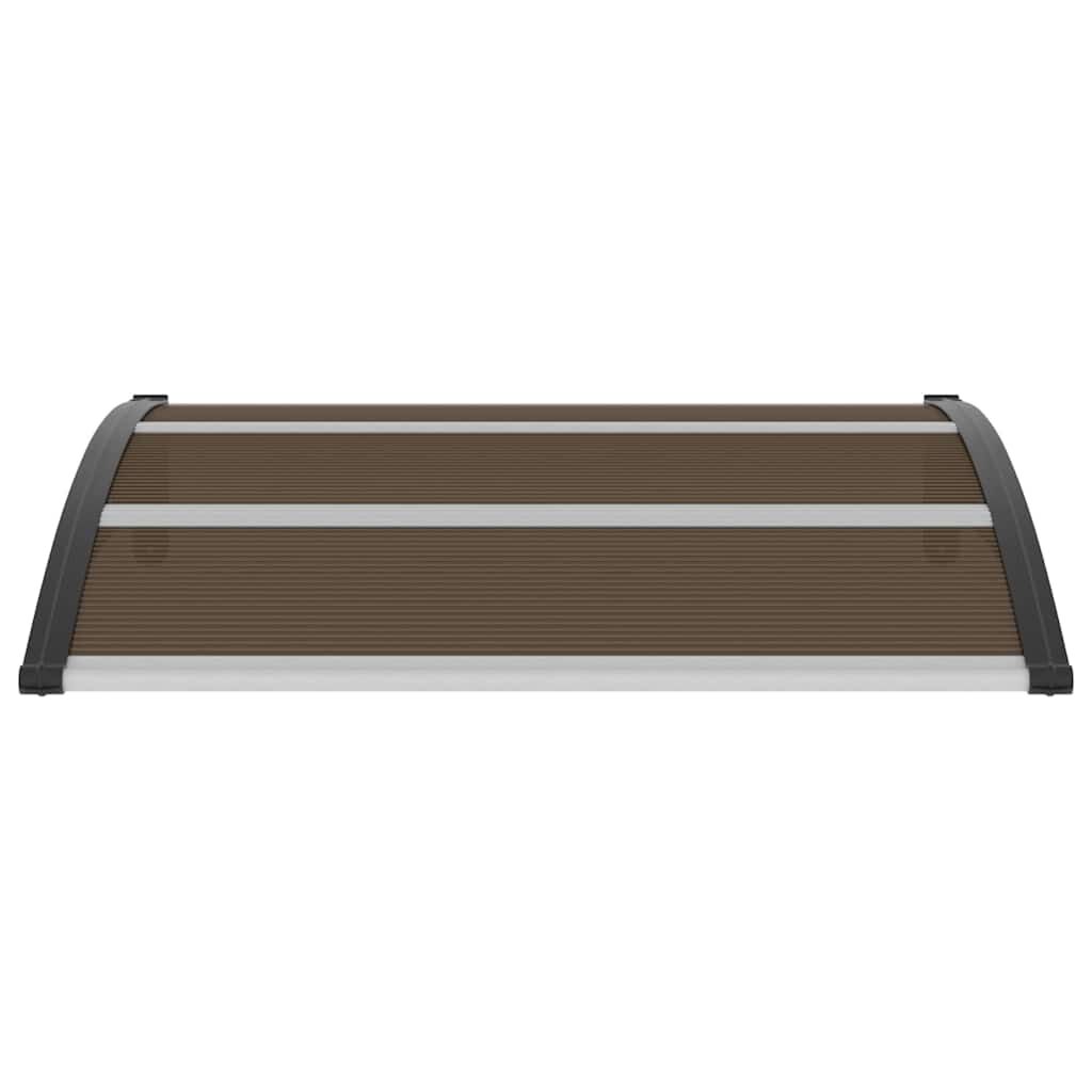 vidaXL Door Canopy Black 120x100 cm PC