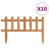 vidaXL Lawn Edgings 10 pcs Firwood 4.4 m