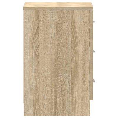 vidaXL Bedside Cabinet Sonoma Oak 38x35x56 cm Engineered Wood, sonoma oak vidaXL Bedside Cabinet Sonoma Oak 38x35x56 cm Engineered Wood