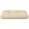 vidaXL Pallet Cushion Beige 50x40x12 cm Fabric