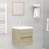 vidaXL Sink Cabinet Sonoma Oak 41x38.5x45 cm Engineered Wood