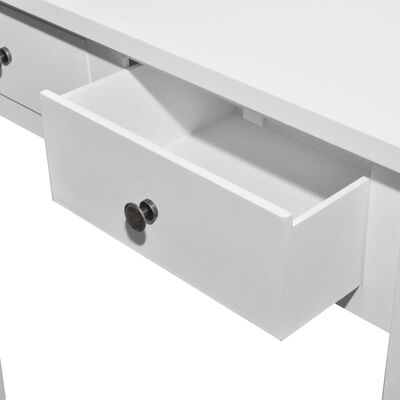 vidaXL Dressing Console Table with Two Drawers White, white vidaXL Dressing Console Table with Two Drawers White