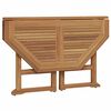 vidaXL 5 Piece Folding Outdoor Dining Set Solid Wood Teak