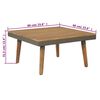 vidaXL 4 Piece Garden Lounge Set with Cushions Solid Acacia Wood Brown