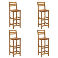 vidaXL Bar Stools 4 pcs Solid Acacia Wood,  vidaXL Bar Stools 4 pcs Solid Acacia Wood