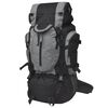 vidaXL Hiking Backpack XXL 75 L Black and Grey