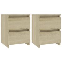 vidaXL Bedside Cabinets 2 pcs Sonoma Oak 30x30x40 cm Engineered Wood, sonoma oak vidaXL Bedside Cabinets 2 pcs Sonoma Oak 30x30x40 cm Engineered Wood