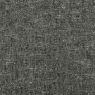 vidaXL Bed Frame with Headboard Dark Grey 180x200 cm Super King Fabric