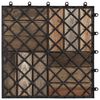 vidaXL Decking Tiles 10 pcs Grey Wash 30x30 cm Solid Acacia Wood