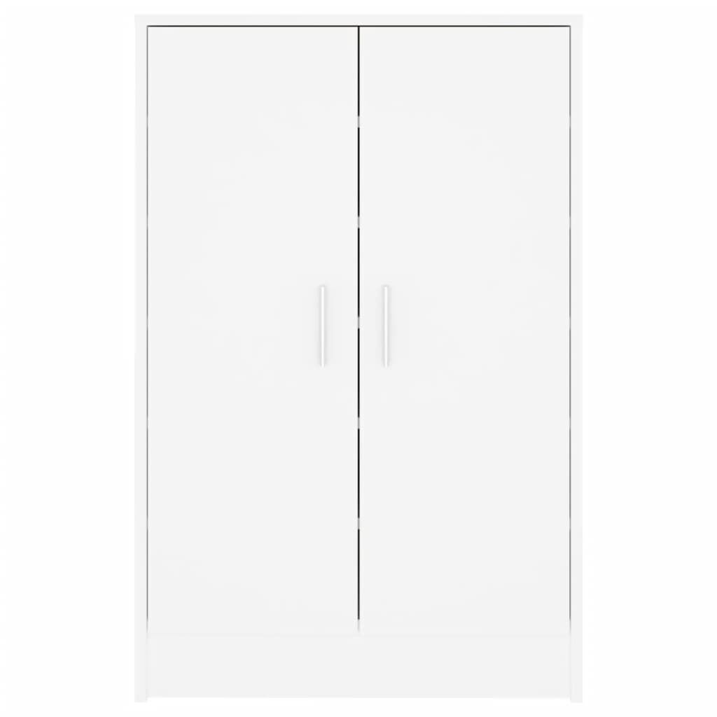 vidaXL Shoe Cabinet White 60x35x92 cm Engineered Wood