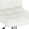 vidaXL Bar Stool White Faux Leather