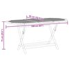 vidaXL Folding Garden Table 160x85x75 cm Solid Eucalyptus Wood