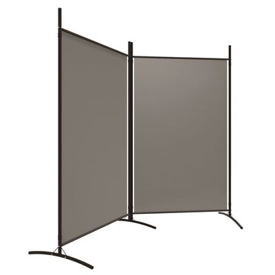 vidaXL 2-Panel Room Divider Anthracite 175x180 cm Fabric, anthracite vidaXL 2-Panel Room Divider Anthracite 175x180 cm Fabric