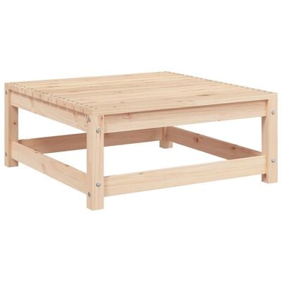 vidaXL 3 Piece Garden Lounge Set with Cushions Solid Pinewood, natural vidaXL 3 Piece Garden Lounge Set with Cushions Solid Pinewood