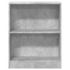 vidaXL Bookshelf Concrete Grey 60x24x76 cm Engineered Wood
