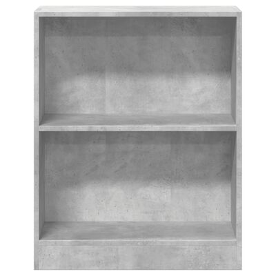 vidaXL Bookshelf Concrete Grey 60x24x76 cm Engineered Wood