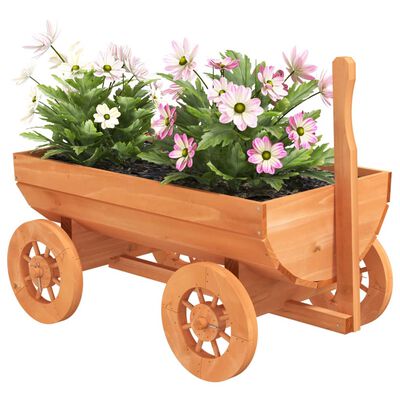 vidaXL Decorative Wagon 70x43x54 cm Solid Wood Fir,  vidaXL Decorative Wagon 70x43x54 cm Solid Wood Fir