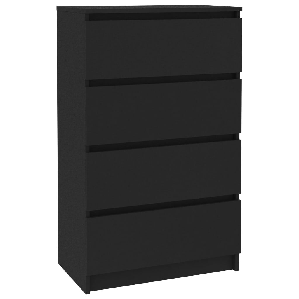 vidaXL Sideboard Black 60x35x98.5 cm Engineered Wood