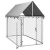 vidaXL Outdoor Dog Kennel with Roof 200x100x150 cm