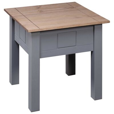 vidaXL Nightstand Grey 50.5x50.5x52.5 cm Pine Panama Range, grey vidaXL Nightstand Grey 50.5x50.5x52.5 cm Pine Panama Range