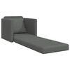 vidaXL Floor Sofa Bed 2-in-1 Dark Grey 112x174x55 cm Fabric