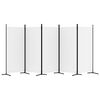 vidaXL 5-Panel Room Divider White 433x180 cm Fabric