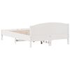 vidaXL Bed Frame without Mattress White 120x200 cm Solid Wood Pine