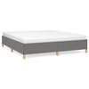 vidaXL Bed Frame without Mattress Dark Grey 180x200 cm Fabric