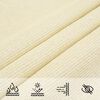 vidaXL Sunshade Sail HDPE Rectangular 4x6 m Cream