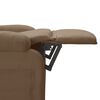 vidaXL Recliner Chair Brown Fabric