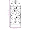 vidaXL Plant Climbing Racks 3 pcs Black 40x100 cm Iron