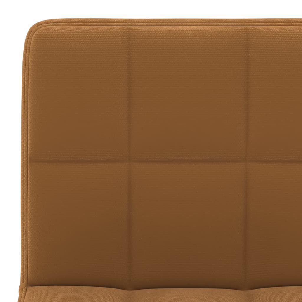 vidaXL Bar Stools 2 pcs Brown Velvet