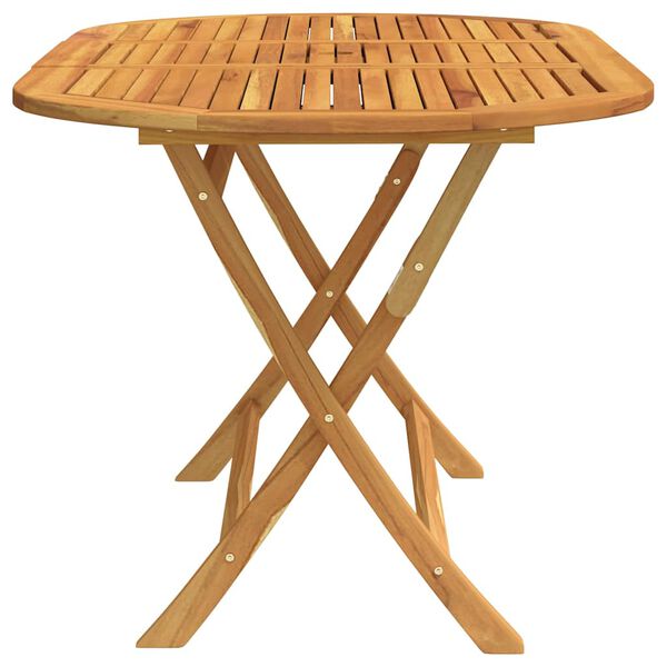 vidaXL Folding Garden Table 160x85x75 cm Solid Eucalyptus Wood