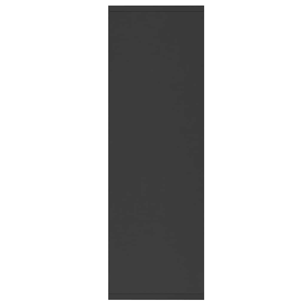 vidaXL Book Cabinet/Sideboard Black 50x25x80 cm Engineered Wood