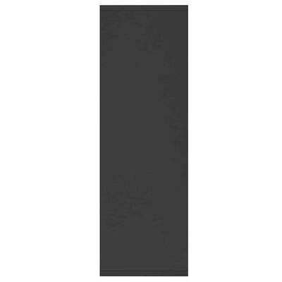 vidaXL Book Cabinet/Sideboard Black 50x25x80 cm Engineered Wood, black vidaXL Book Cabinet/Sideboard Black 50x25x80 cm Engineered Wood