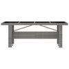 vidaXL 11 Piece Outdoor Dining Set with Cushions Poly Rattan Grey