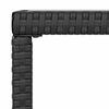 vidaXL 4 Piece Garden Lounge Set with Cushions Black Poly Rattan