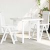 vidaXL Garden Table White 80x75x72 cm Plastic