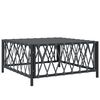 vidaXL 4 Piece Garden Lounge Set with Cushions Anthracite Steel
