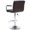 vidaXL Bar Stools 2 pcs Brown Faux Leather