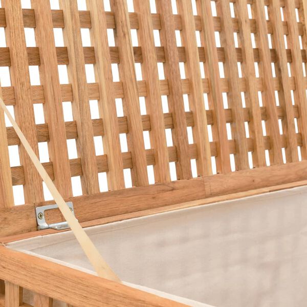 vidaXL Laundry Chest 77.5x37.5x46.5 cm Solid Walnut Wood